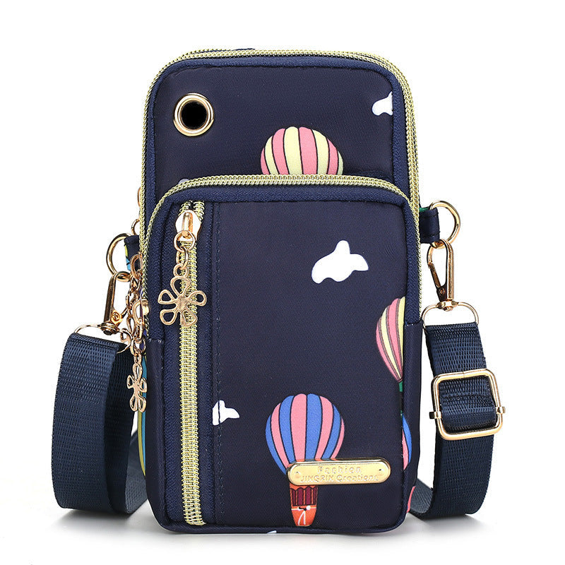Vertical Mobile Phone Bag Nylon Small Cloth Bag Single Shoulder