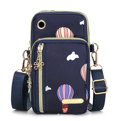 Vertical Mobile Phone Bag Nylon Small Cloth Bag Single Shoulder